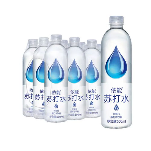 旺仔 弱碱无气天然山泉苏打水360ml 12瓶白桃味柠檬味整箱