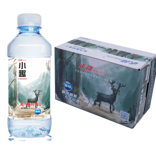 小趣苏打水 插画系列原味无糖无汽弱碱性0脂肪饮料整箱380ml 24瓶
